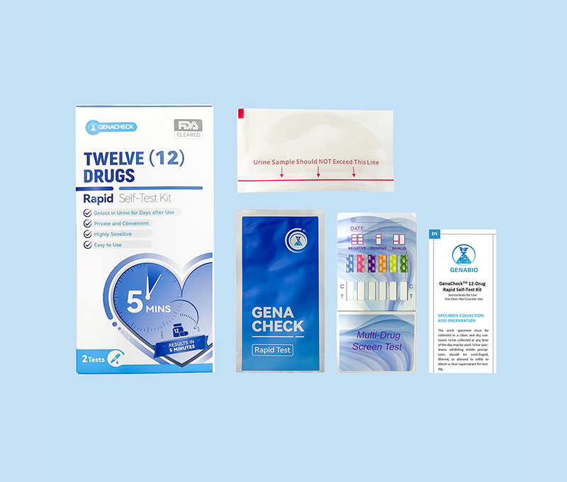 GenaCheck™ 5Drug Rapid SelfTest Kit Drug of Abuse Genabio