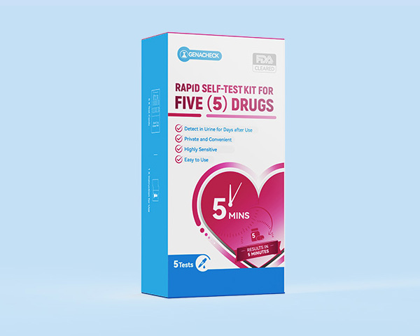 GenaCheck™ Rapid Self-Test Kit for Five (5) Drugs